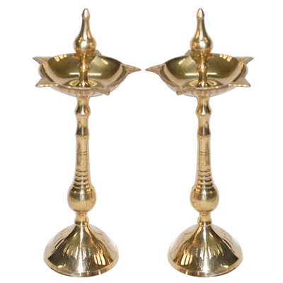 "Brass Kerala Deep Pair  Small -006 - Click here to View more details about this Product